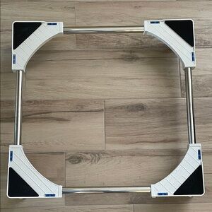 Adjustable silver Appliance Base. dorm office or efficiency apartment appliances